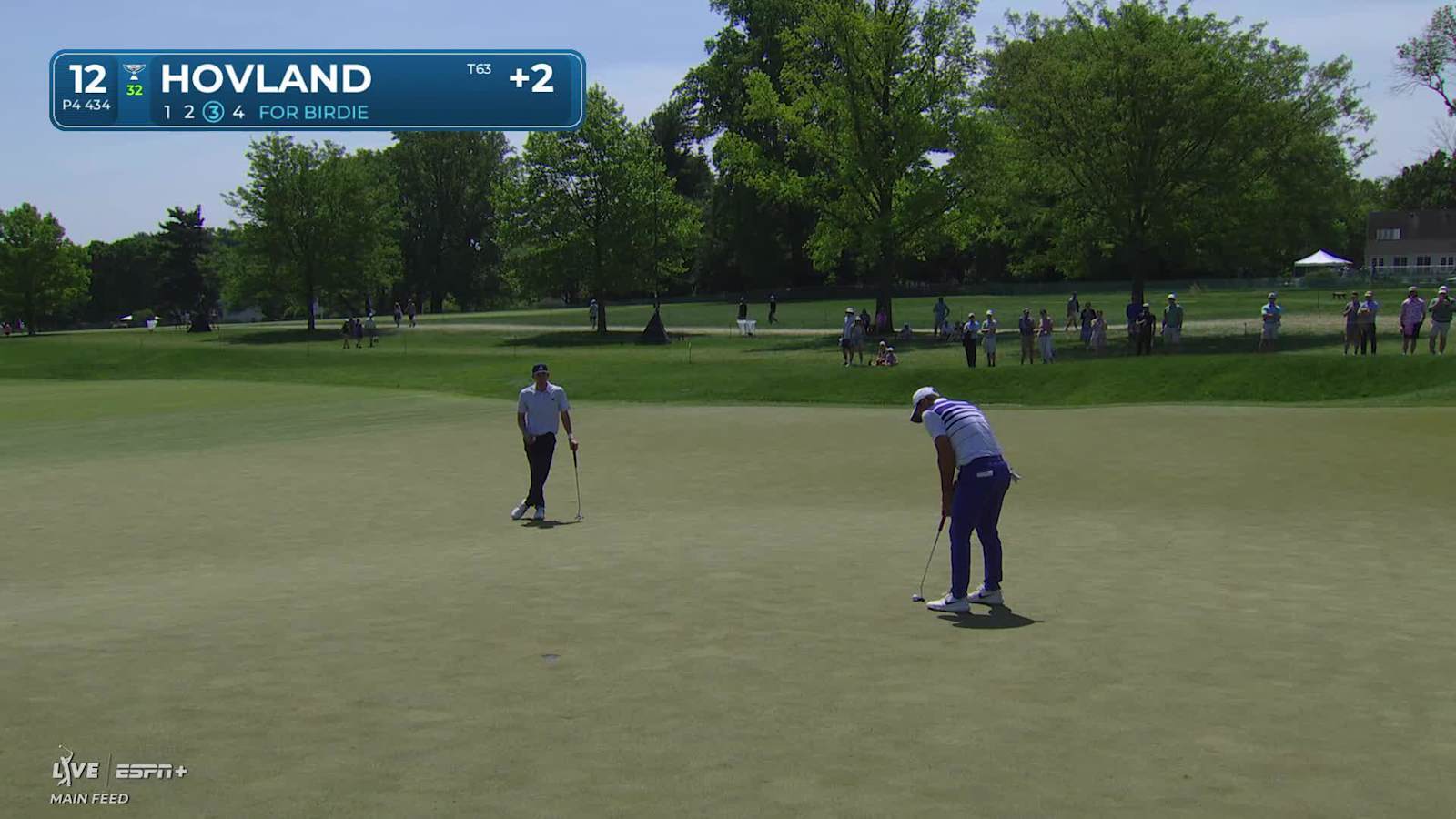 Viktor Hovland makes birdie on No. 12 at Truist Championship
