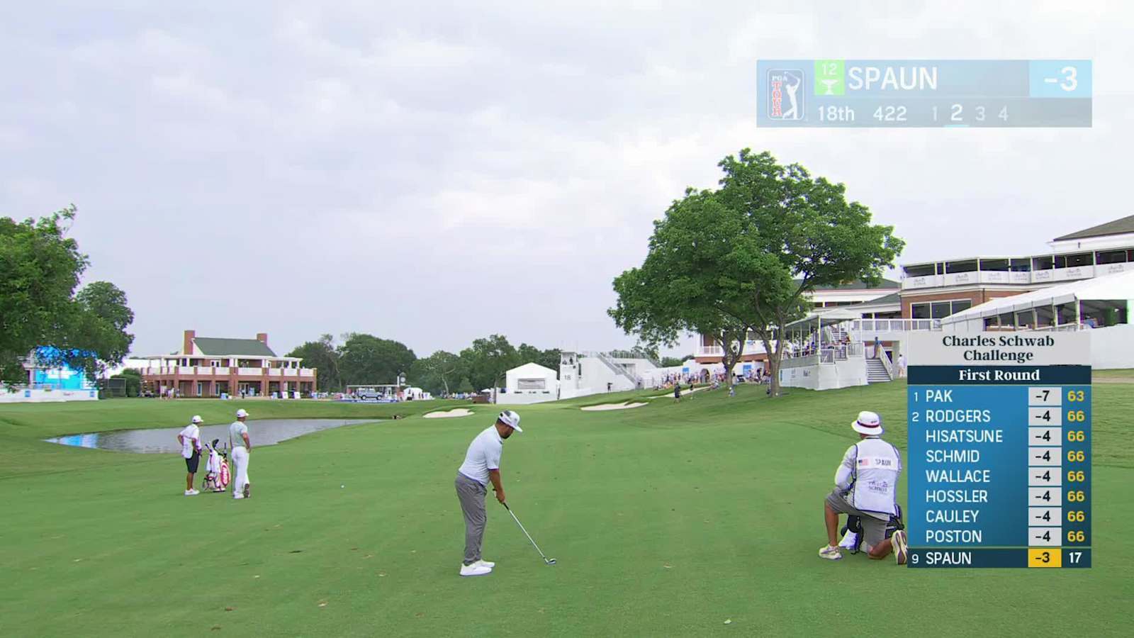 J.J. Spaun makes birdie on No. 18 at Charles Schwab