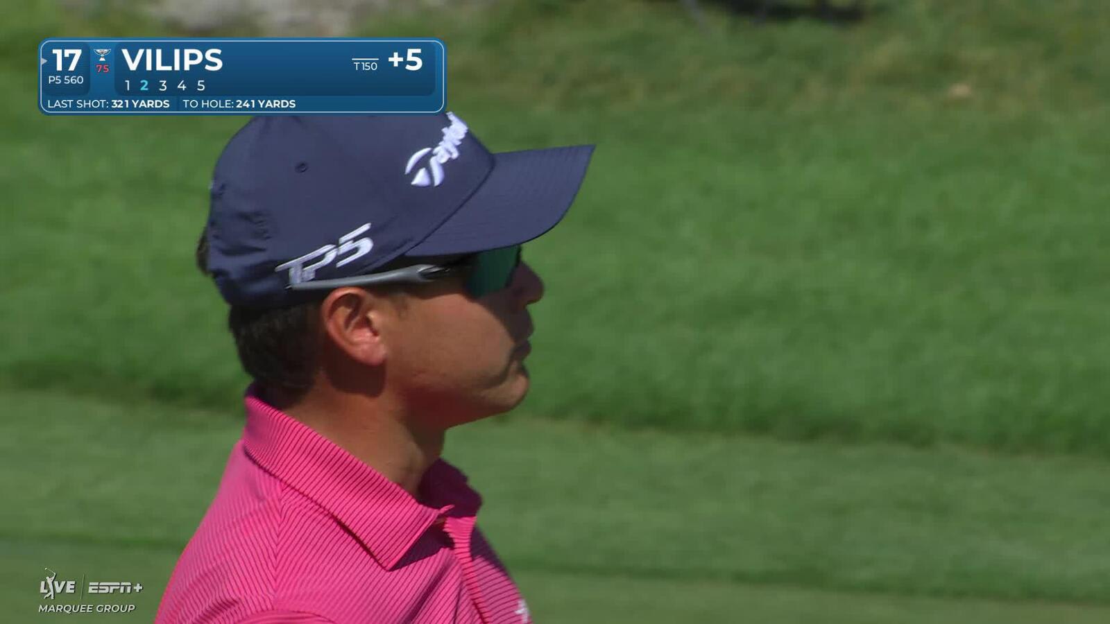 Karl Vilips makes birdie on No. 17 at John Deere