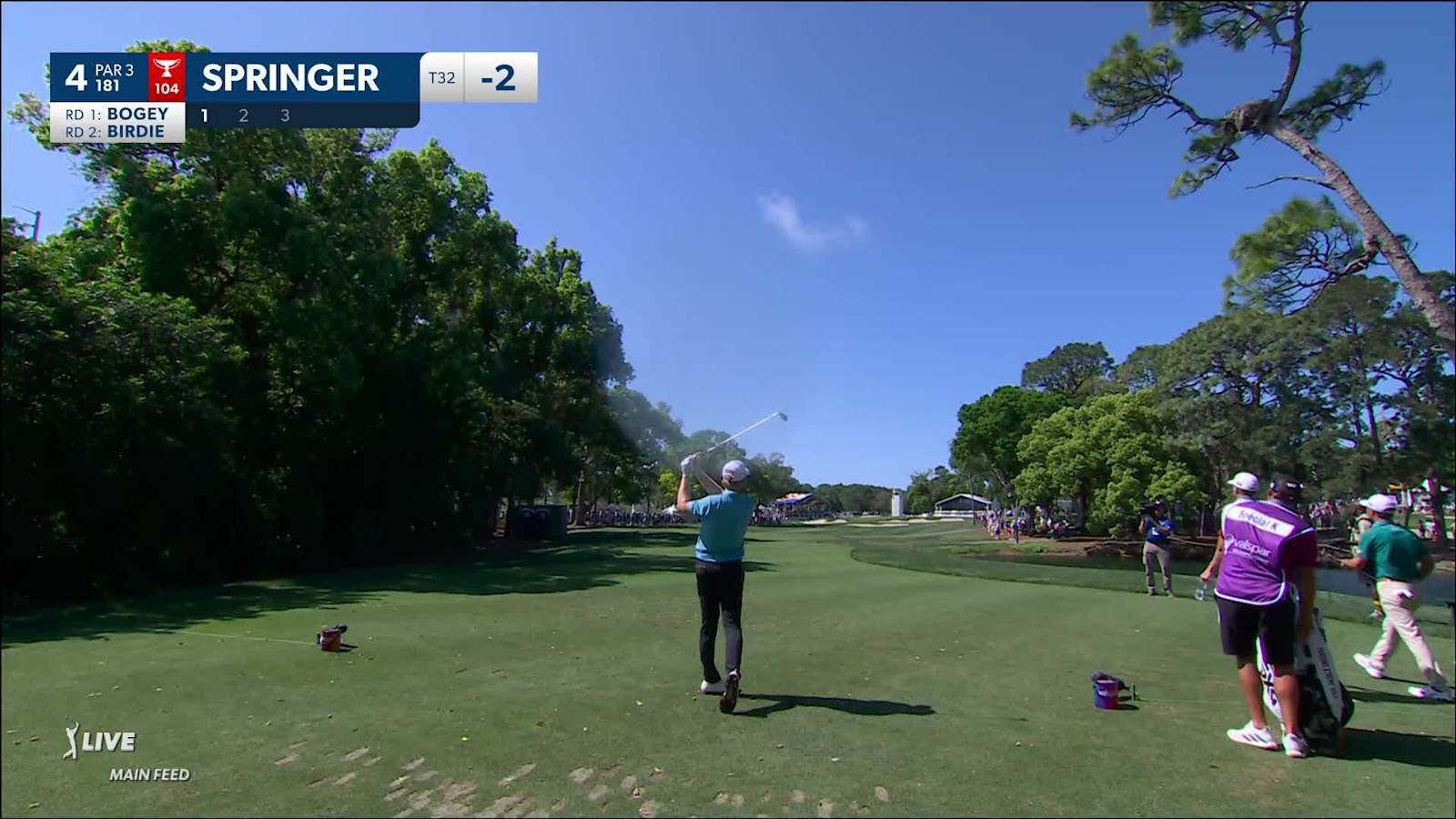 Hayden Springer almost jars an ace at Valspar