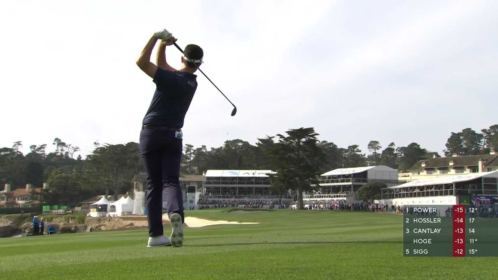 Beau Hossler reaches in two to set up birdie at AT&T Pebble Beach