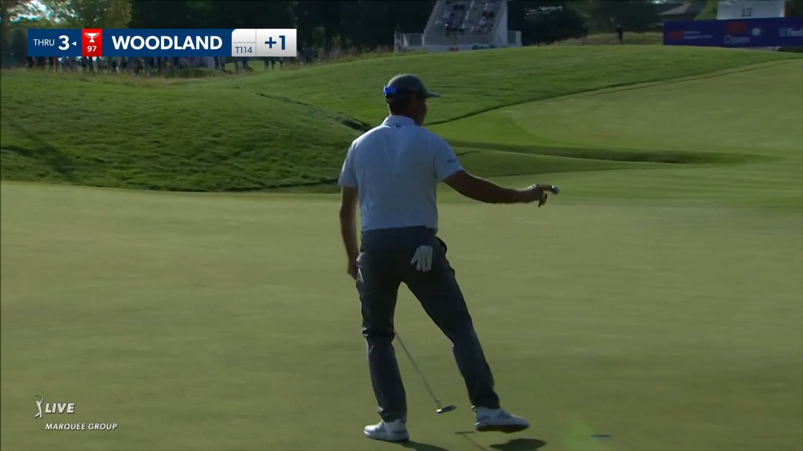 Gary Woodland makes birdie at 3M Open