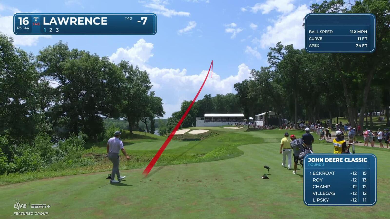 Thriston Lawrence makes birdie on No. 16 at John Deere