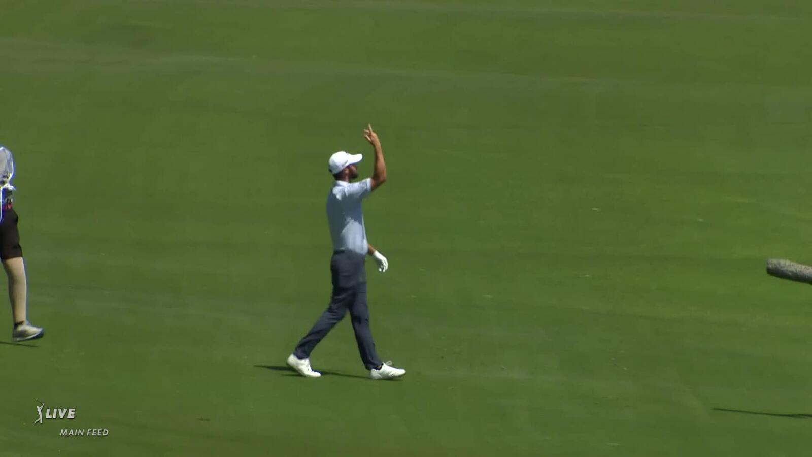 Wesley Bryan's 103-yard eagle hole-out at AT&T Byron Nelson