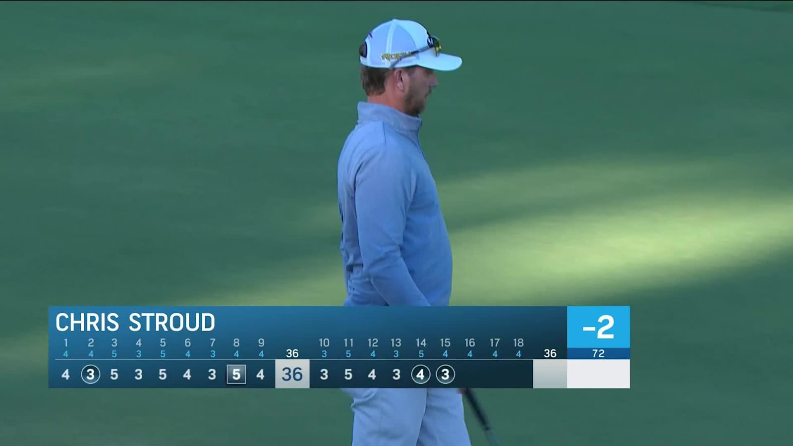 Chris Stroud makes birdie on No. 15 at Sanderson Farms