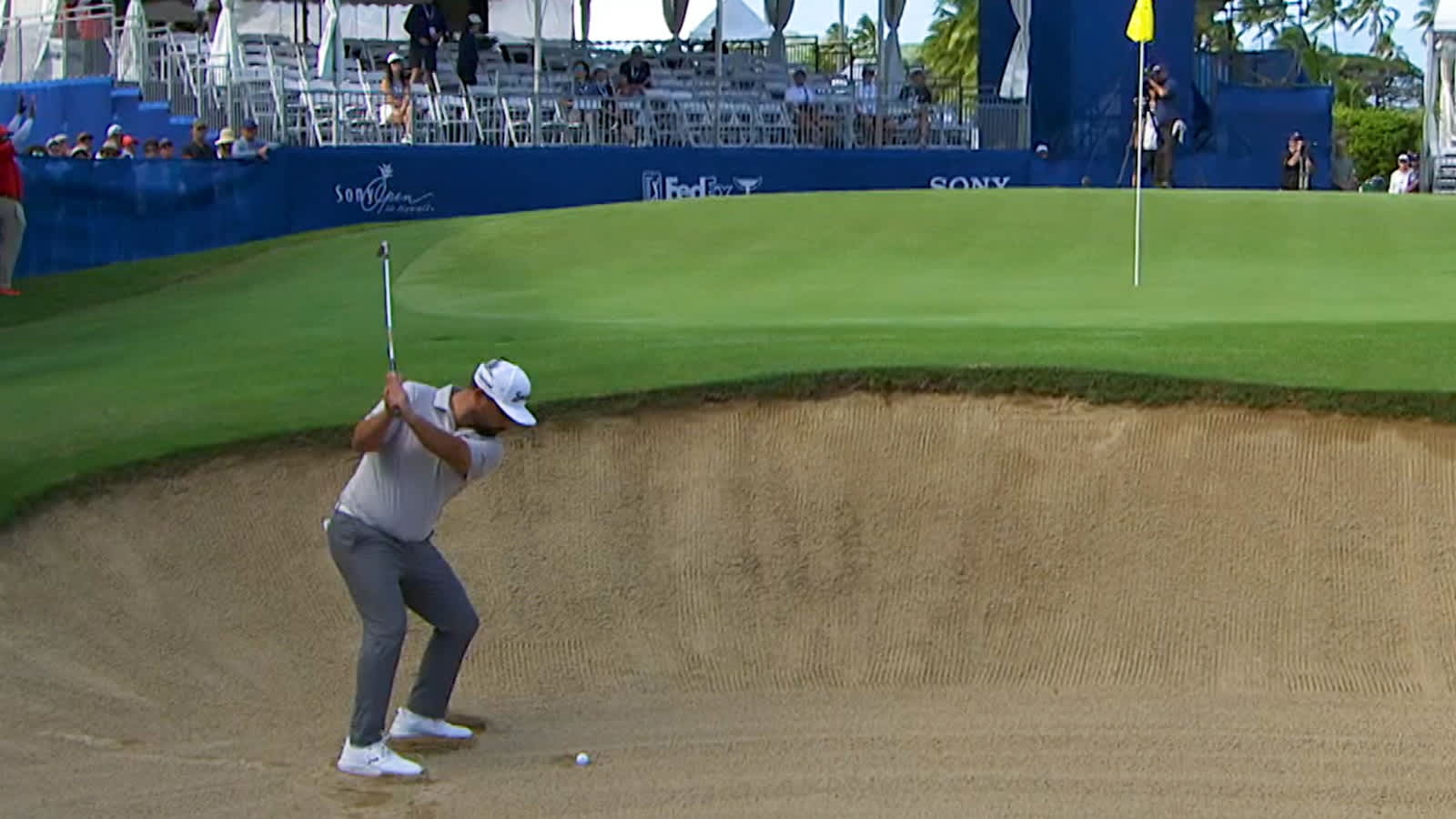 J.J. Spaun's sand spectacle amongst Shots of the Week from Sony Open