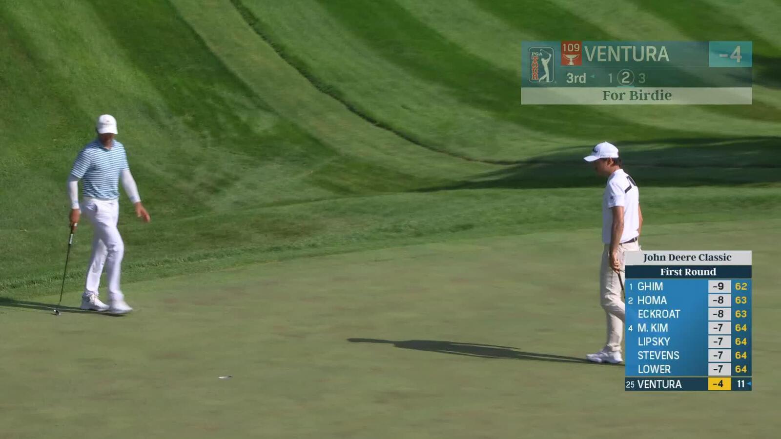 Kristoffer Ventura makes birdie on No. 3 at John Deere