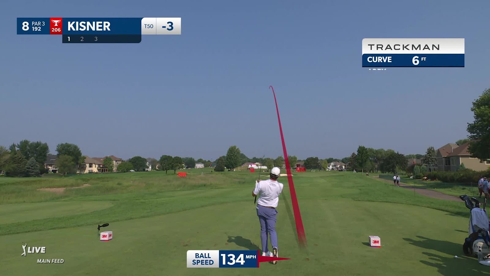 Kevin Kisner's nice tee shot leads to birdie at 3M Open
