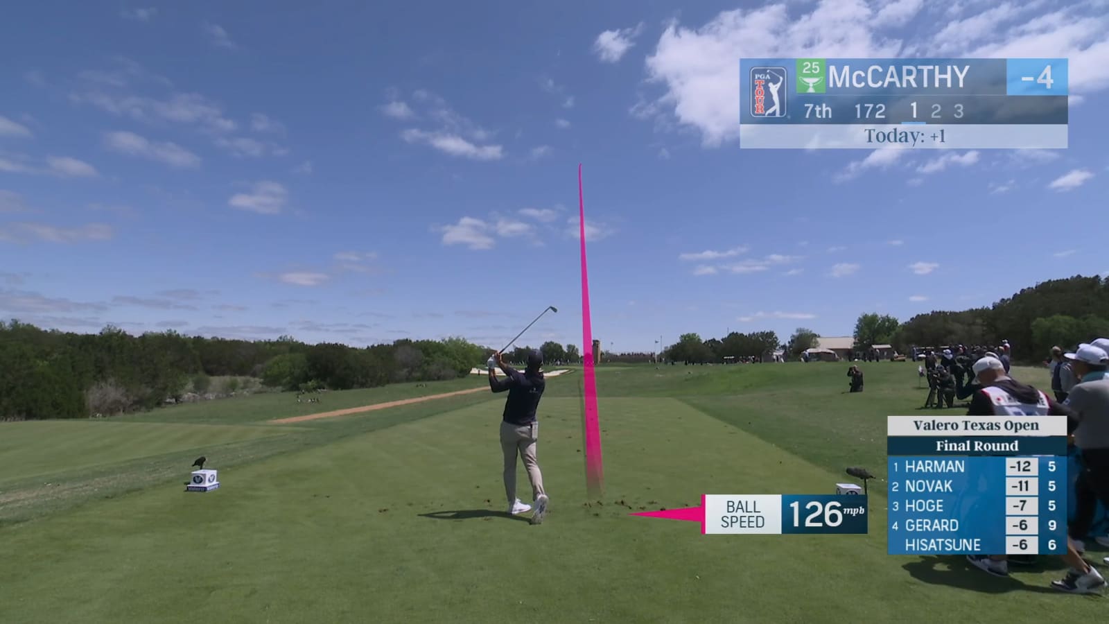 Denny McCarthy's quality tee shot leads to birdie at Valero