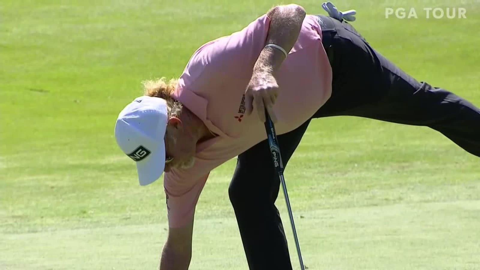 Miguel Angel Jiménez makes birdie on No. 15 at American Family Insurance