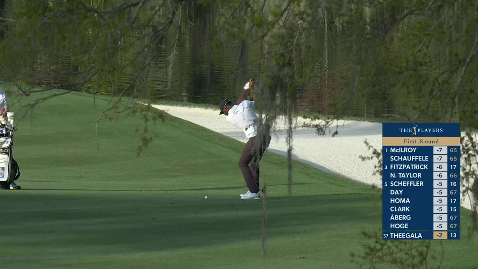 Sahith Theegala throws a dart to set up birdie at THE PLAYERS
