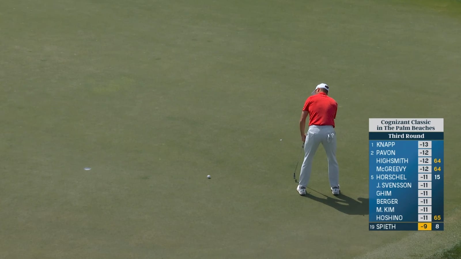 Jordan Spieth holes 10-foot birdie putt at Cognizant Classic