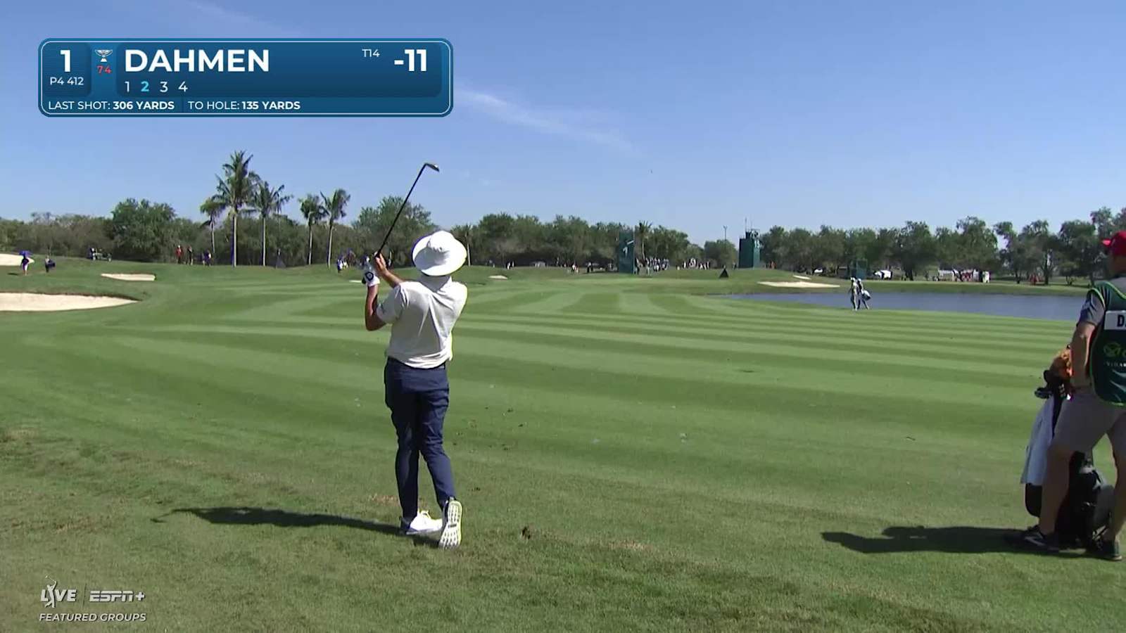Joel Dahmen jars 33-foot birdie putt at Mexico Open