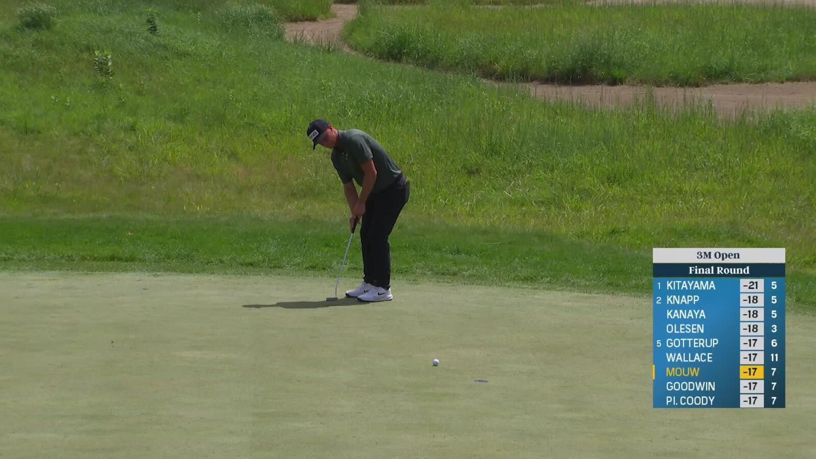 William Mouw makes birdie on No. 8 at 3M Open