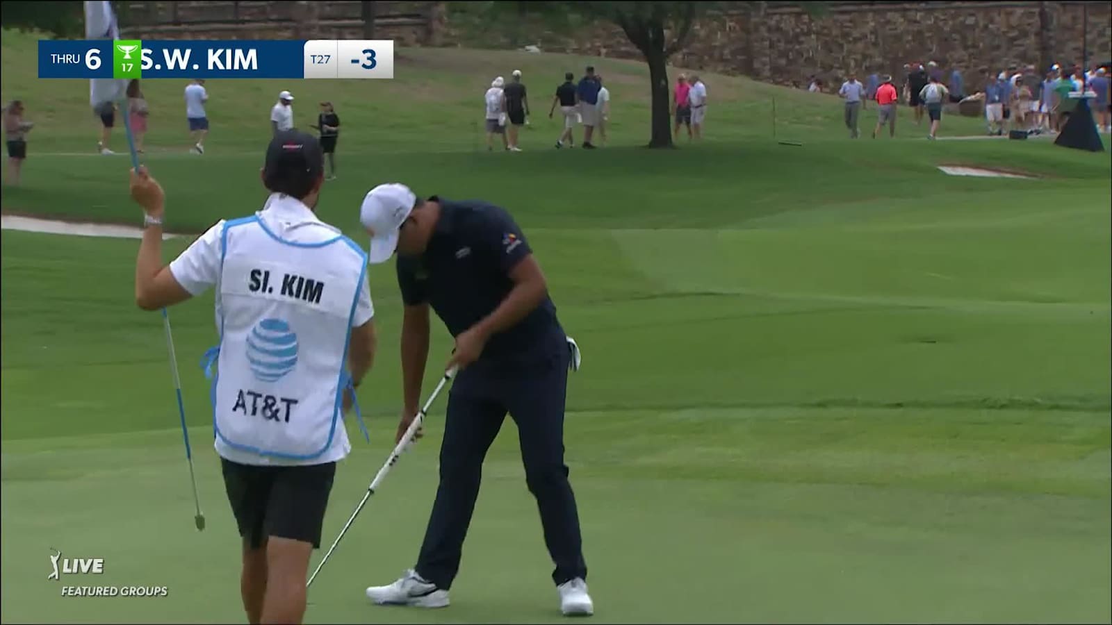 Si Woo Kim sticks approach to 3 feet to yield birdie at AT&T Byron Nelson