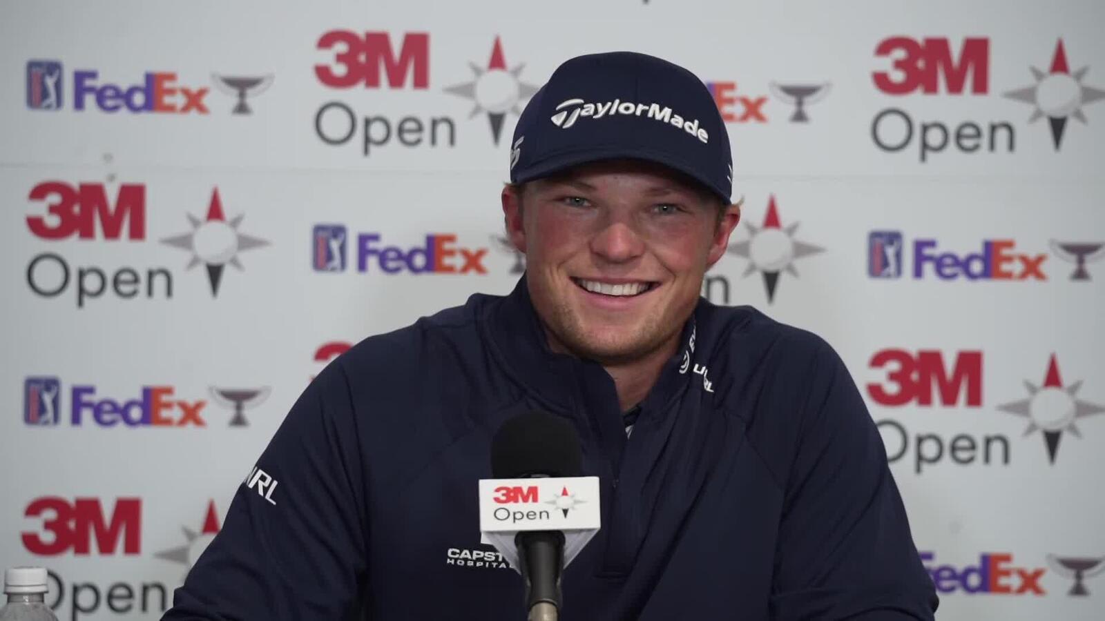 Frankie Capan III on having his mom as caddie for 3M Open