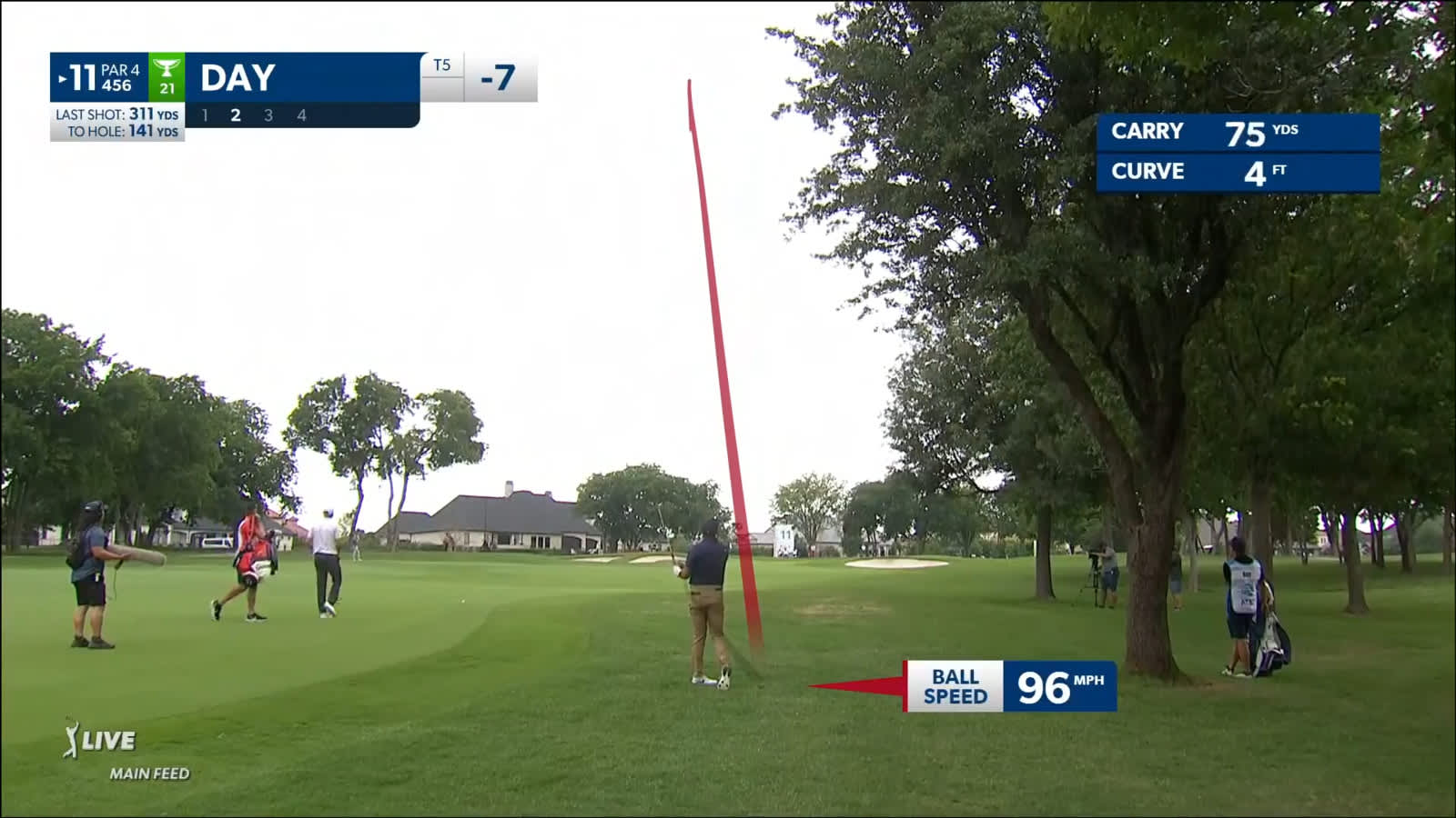 Jason Day nearly holes out to set up birdie at AT&T Byron Nelson