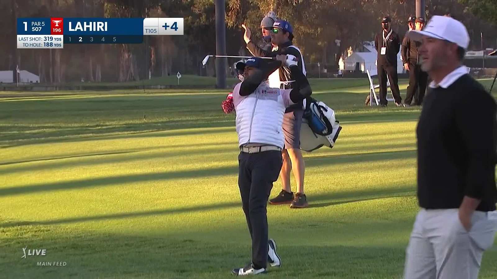 Anirban Lahiri reaches in two to set up birdie at Genesis