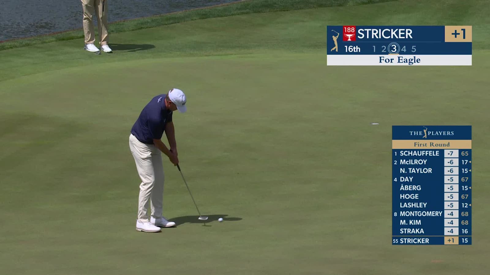 Steve Stricker converts birdie at THE PLAYERS