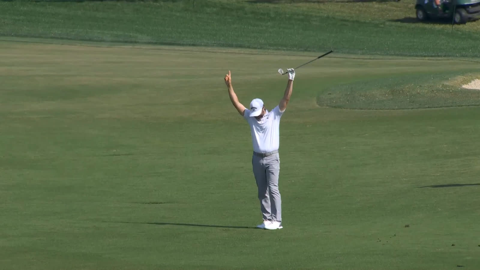 Adam Hadwin holes out from 96 yards for birdie at Arnold Palmer Invitational