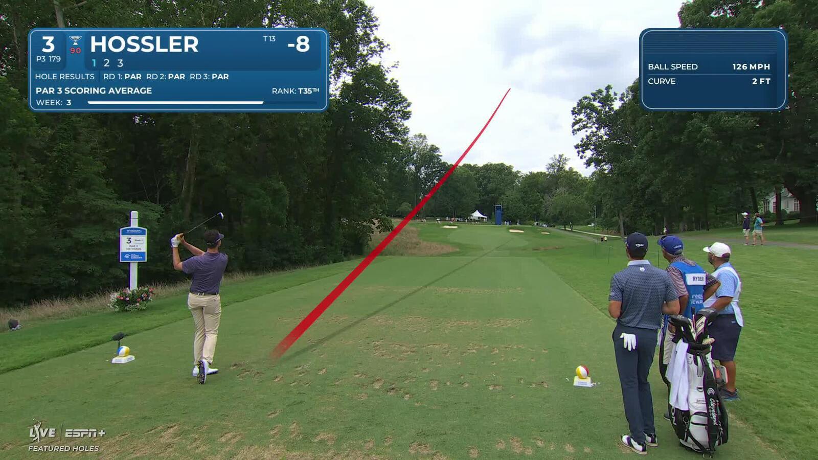 Beau Hossler drains 52-foot birdie putt at Wyndham