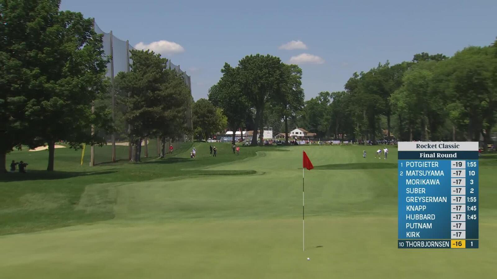 Michael Thorbjornsen birdies second hole at Rocket Classic