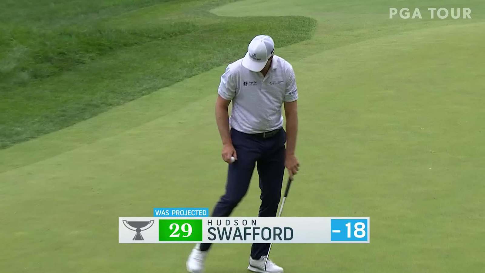 Hudson Swafford's tight tee shot leads to birdie at BMW Championship