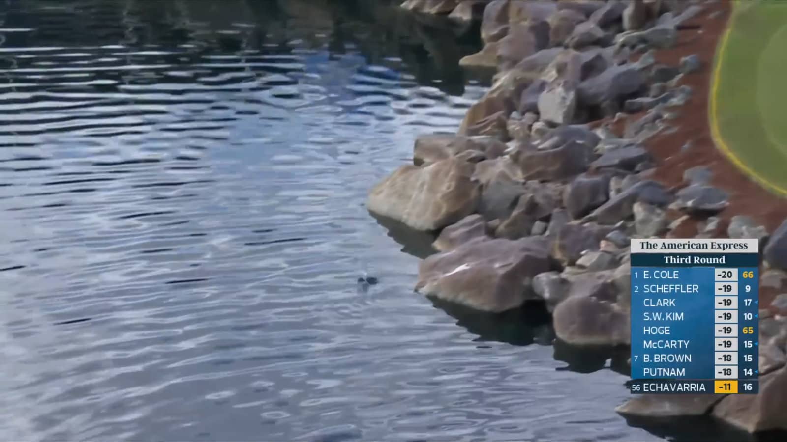 Nico Echavarria makes sextuple bogey on No. 17 to fall outside cutline at The American Express