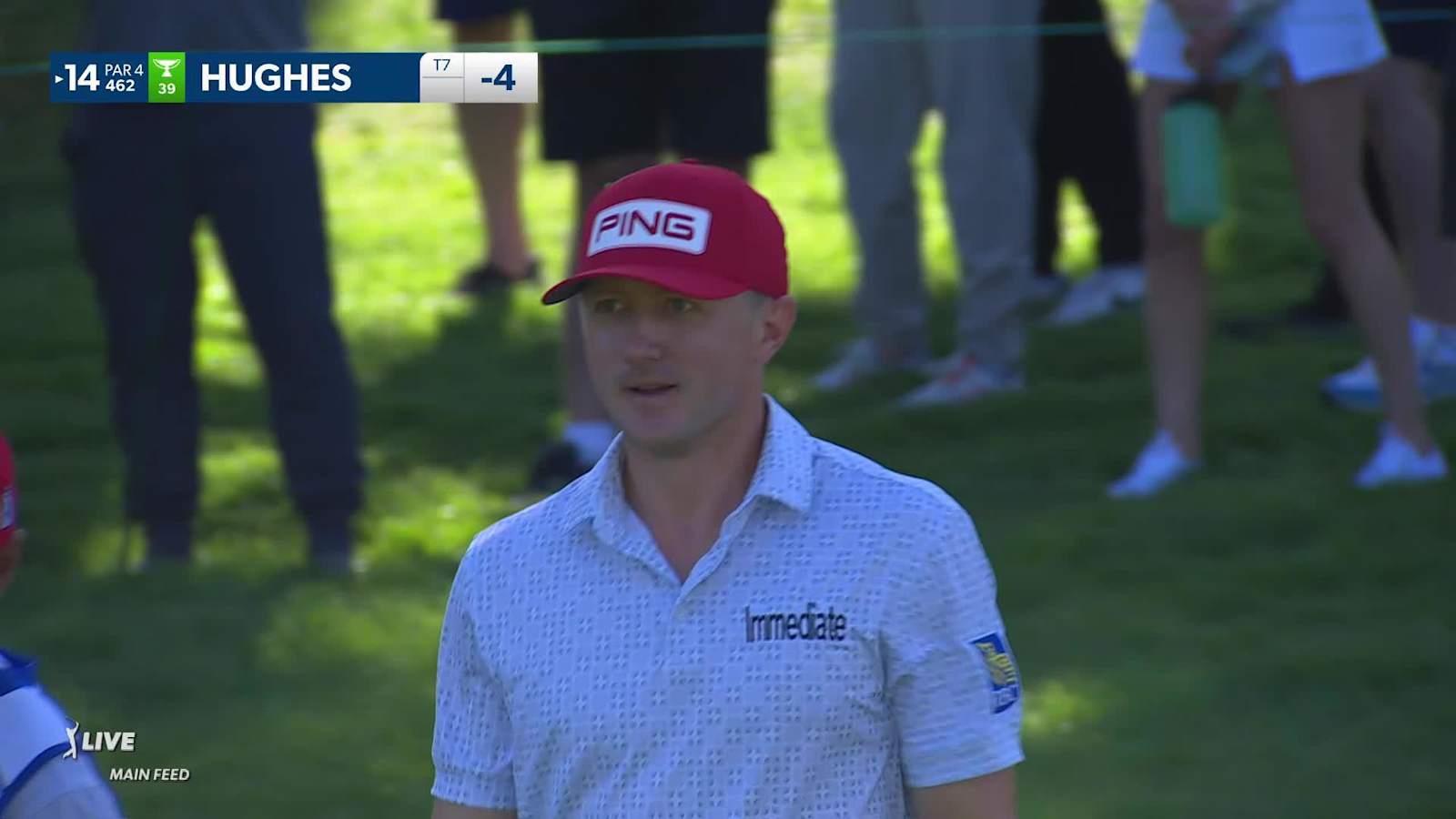 Mackenzie Hughes nearly holes out to set up tap-in birdie at RBC Canadian