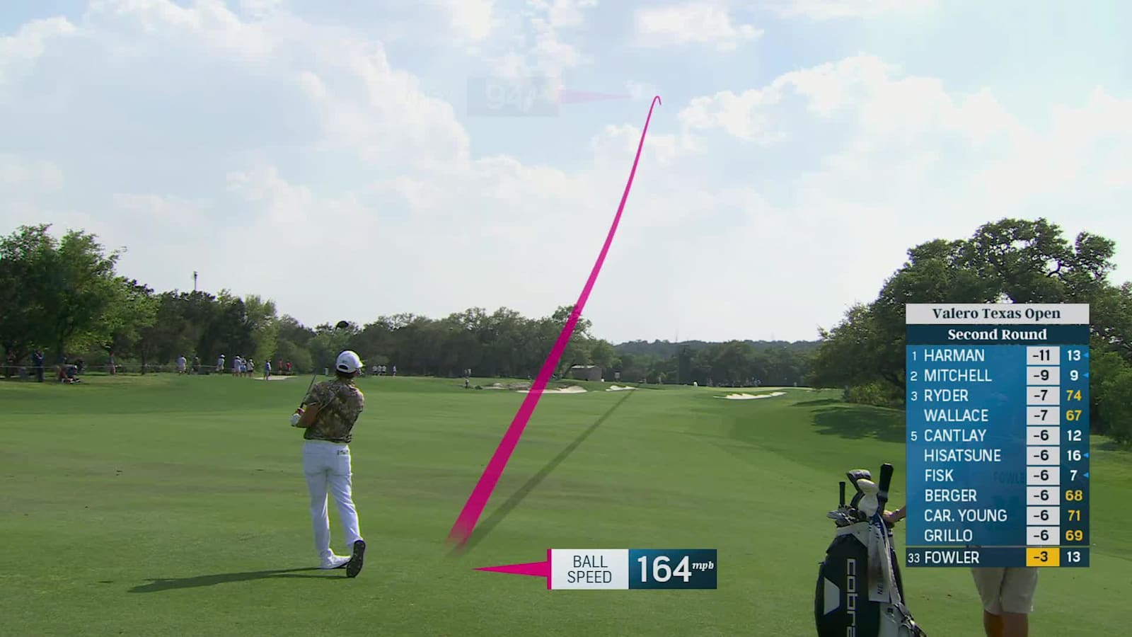 Rickie Fowler makes birdie on No. 14 at Valero