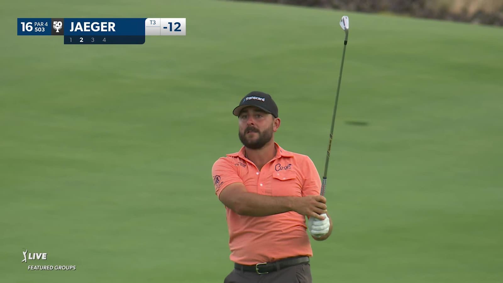 Stephan Jaeger holes out for birdie at Black Desert