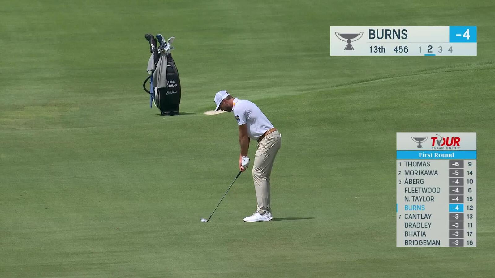 Sam Burns makes birdie on No. 13 at TOUR Championship