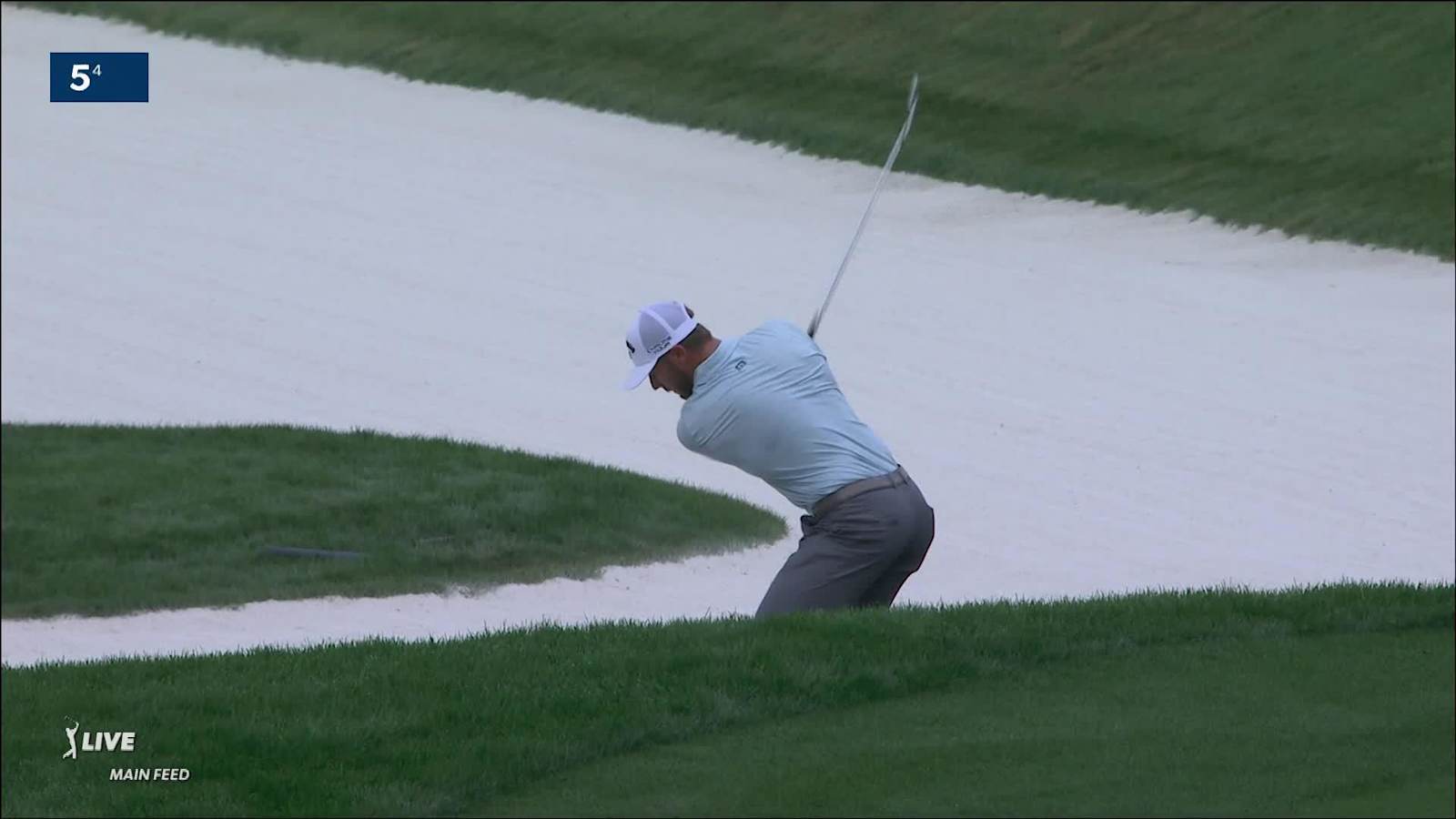 Sam Burns hunts flagstick from fairway bunker and birdies at THE PLAYERS