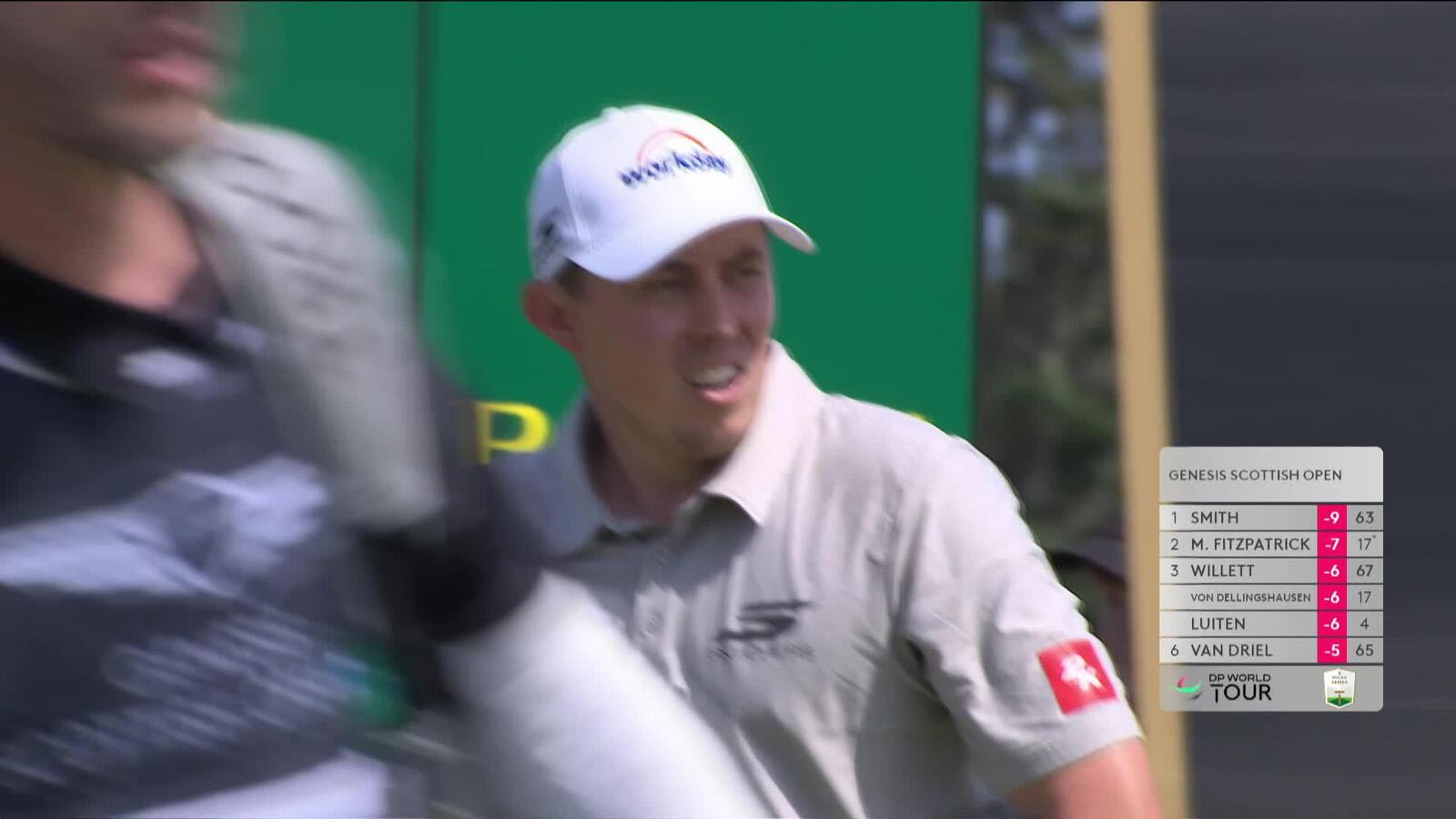 Matt Fitzpatrick nearly aces No. 9 at Genesis Scottish Open