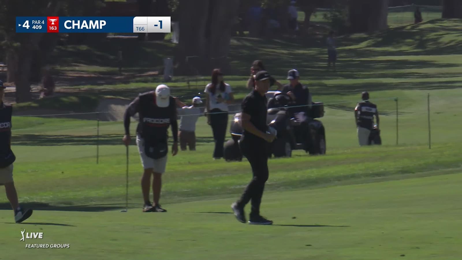 Cameron Champ's 154-yard approach to 19 inches sets sup birdie at Procore