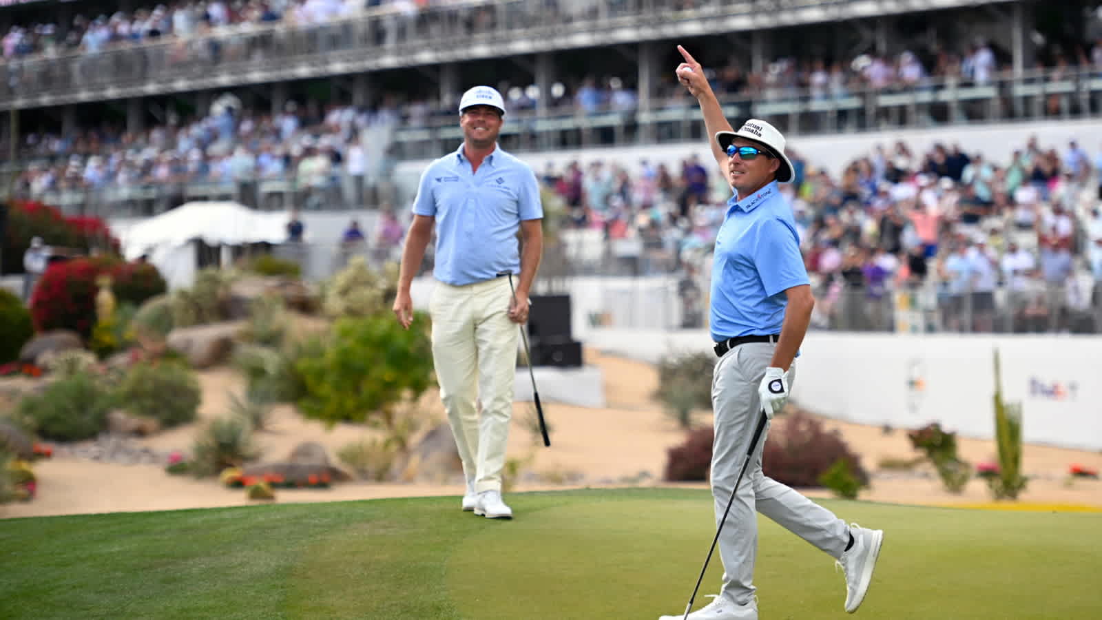 Joel Dahmen's electric chip-in birdie is the Shot of the Day