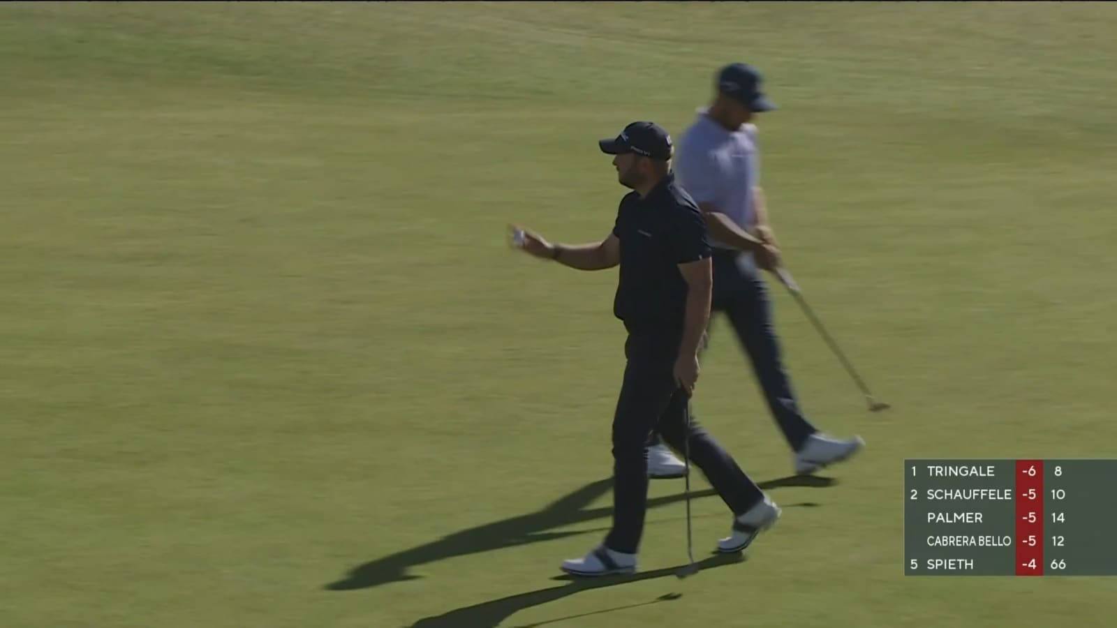 Jordan L Smith makes short birdie putt on No. 11 at Genesis Scottish Open