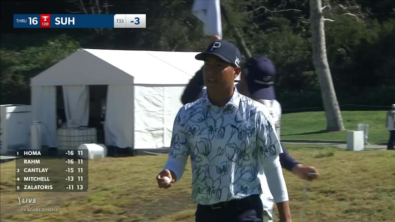 Justin Suh uses slope and rough to yield birdie at Genesis