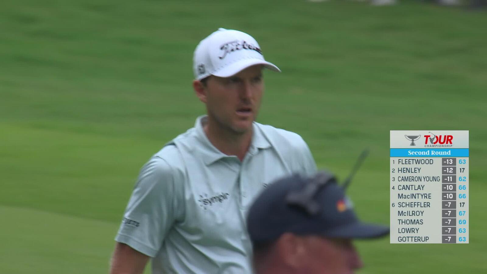 Russell Henley ties lead with birdie on No. 18 at TOUR Championship