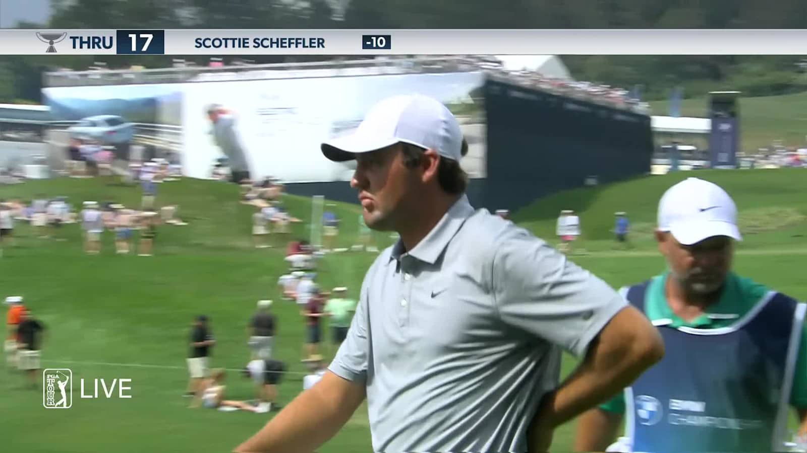 Scottie Scheffler dials in tee shot to set up birdie at BMW Championship