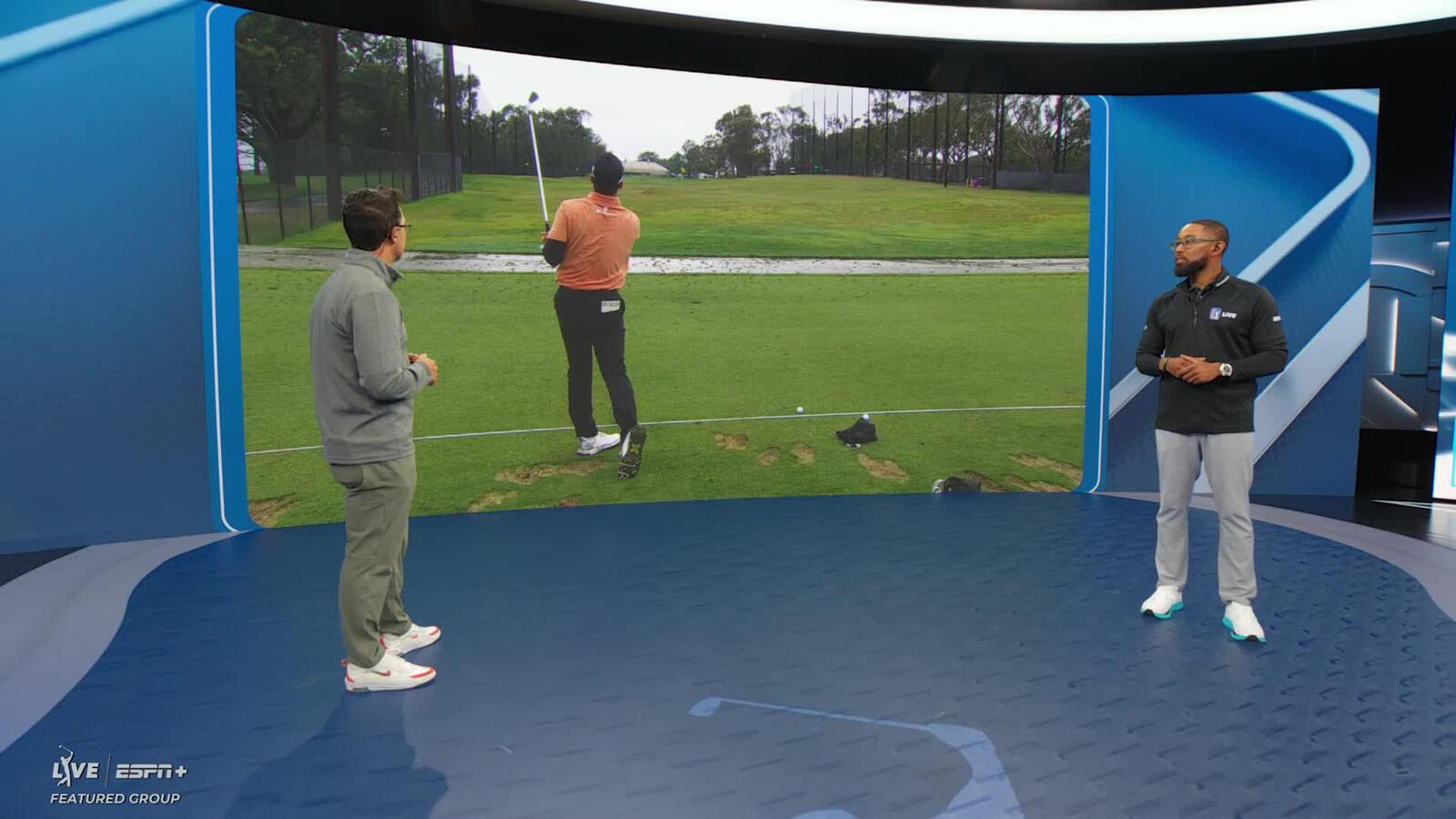 Denny McCarthy mic’d up on the range after Round 1 of Genesis