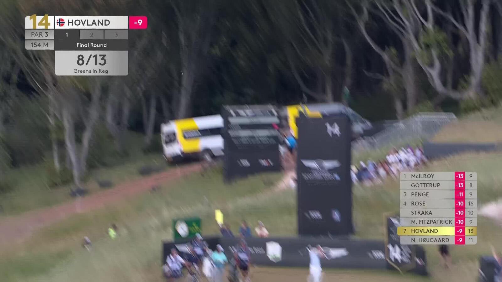Viktor Hovland makes birdie on No. 14 at Genesis Scottish Open