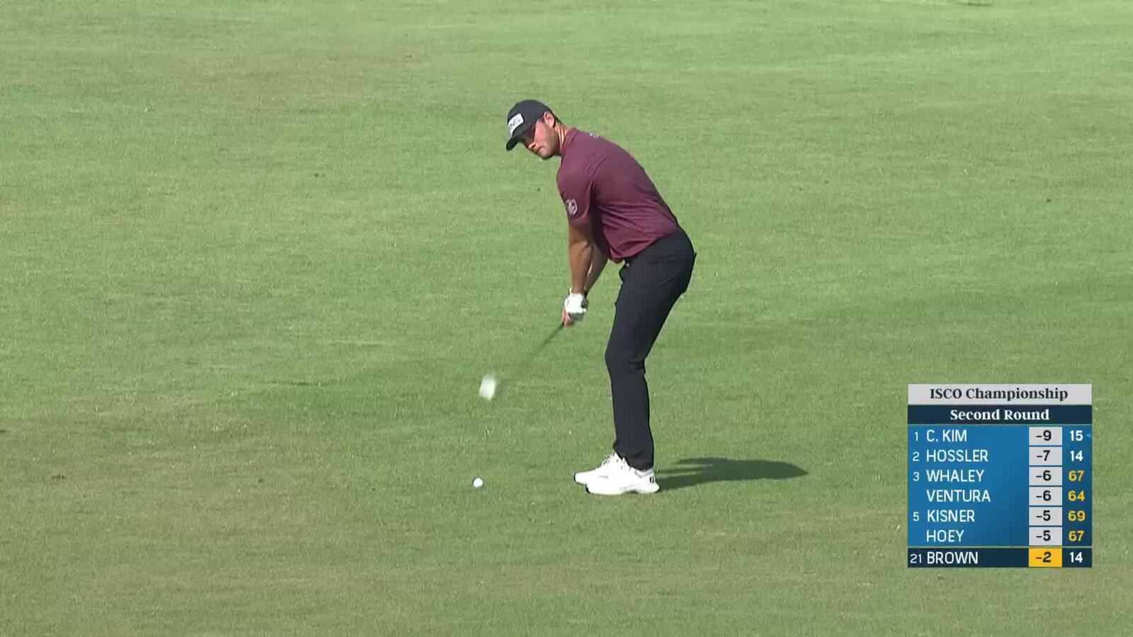 Hamish Brown makes birdie on No. 15 at ISCO Championship