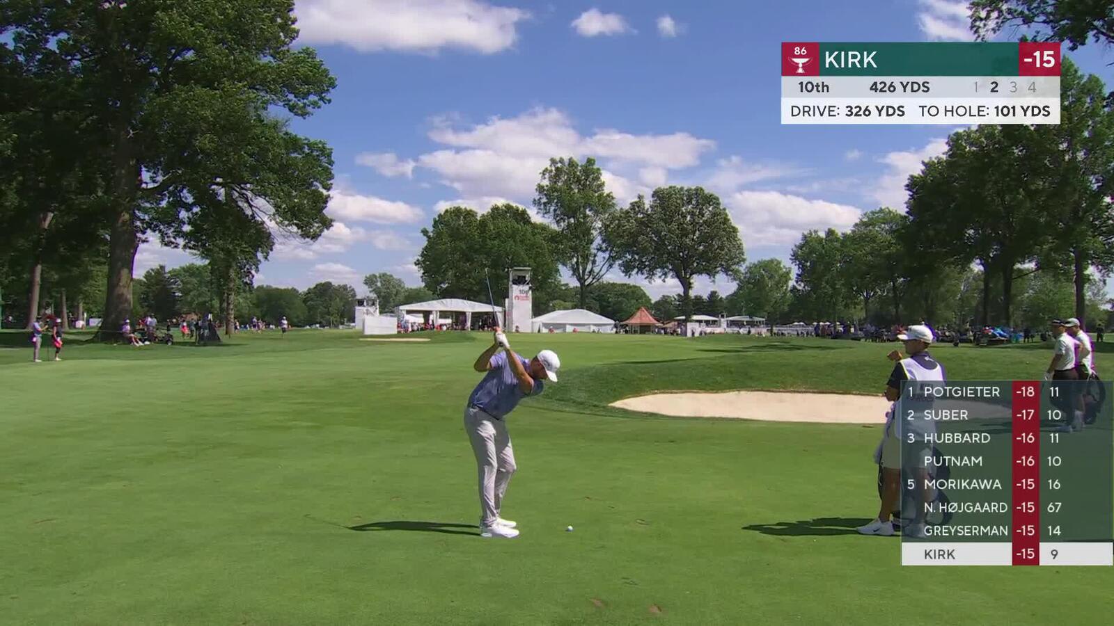 Chris Kirk makes birdie on No. 10 at Rocket Classic