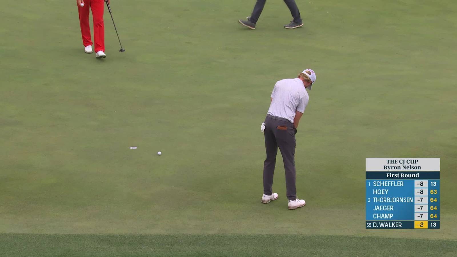 Danny Walker makes birdie on No. 14 at THE CJ CUP