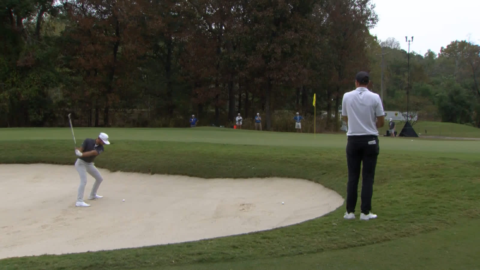Adam Svensson gets up-and-down for birdie at Sanderson Farms