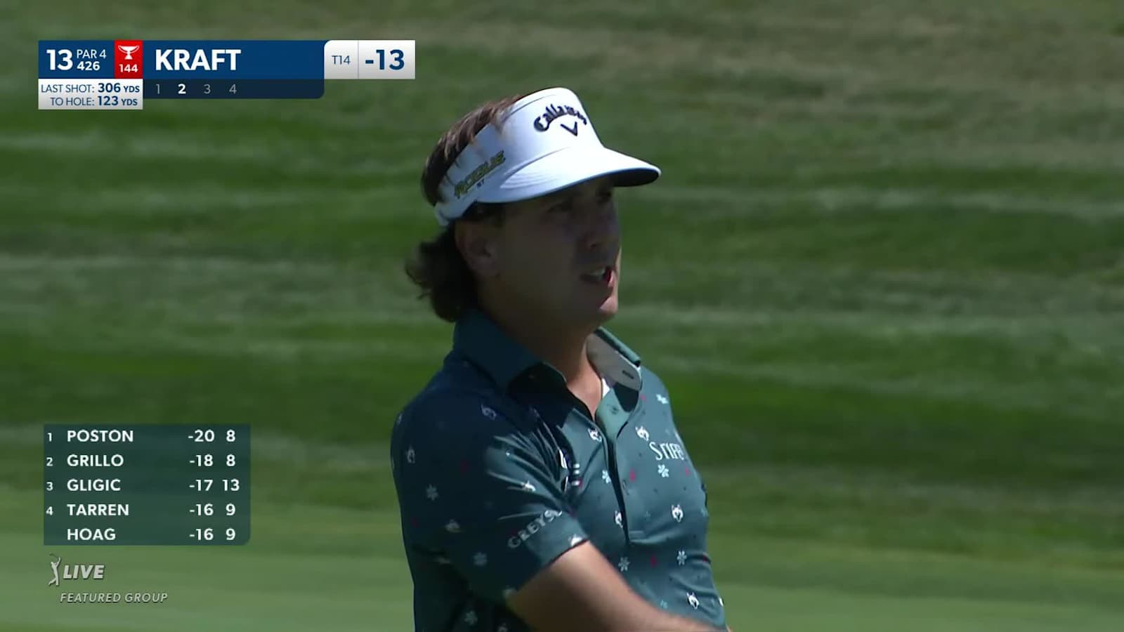 Kelly Kraft's tight approach leads to birdie on No. 13 at John Deere