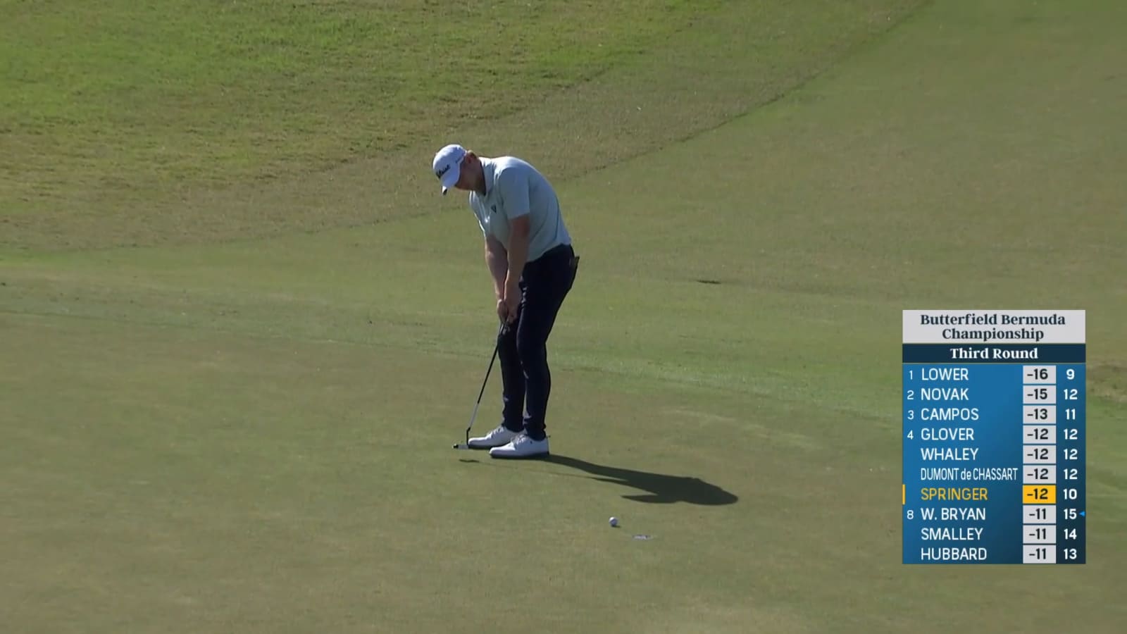 Hayden Springer cards birdie at Butterfield Bermuda