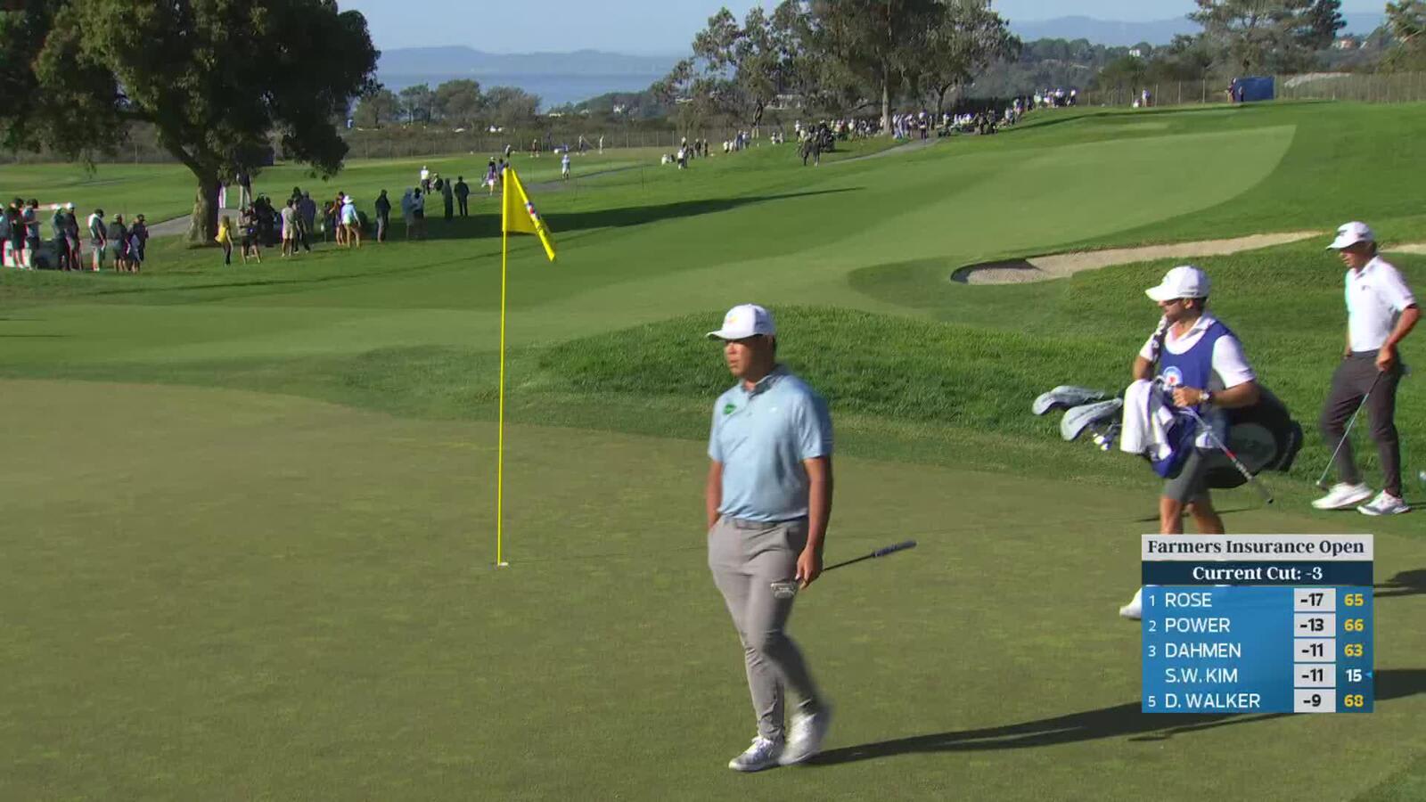 Eric Cole makes birdie on No. 7 at Farmers
