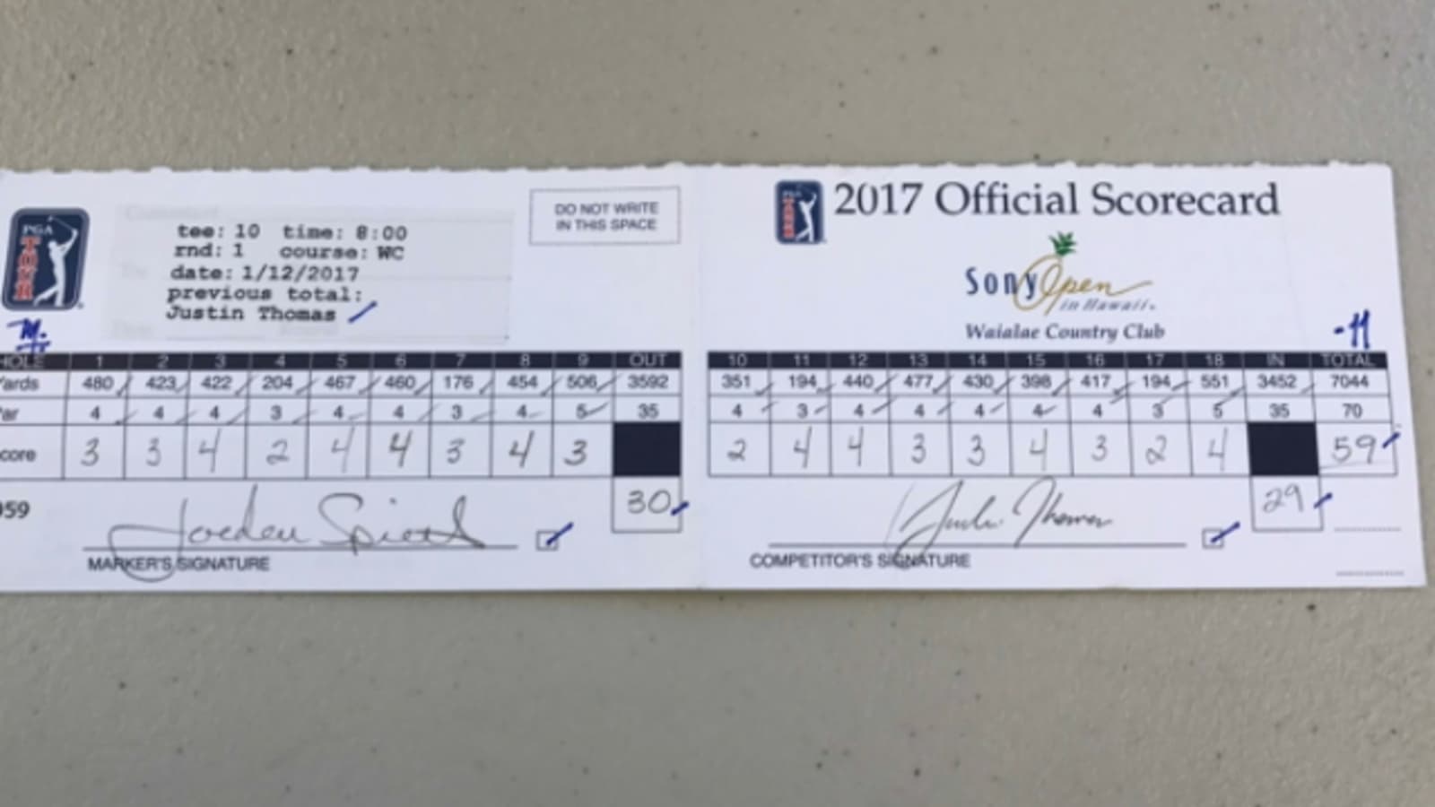 Highlights of Justin Thomas' 59 in Round 1 at Sony Open